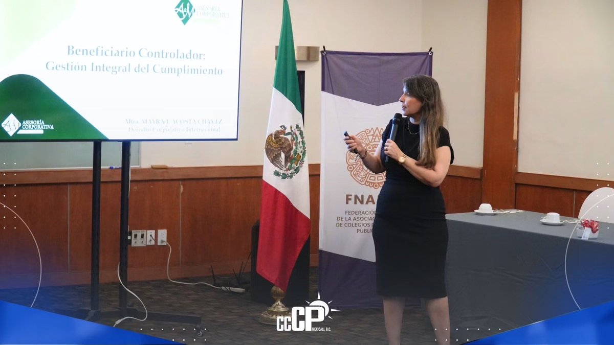 myrajuliet's tweet photo. Mil gracias Colegio Cachanilla de Contadores Publicos por la invitación a participar de nueva cuenta en sus Eventos Técnicos, ahora con el tema “Beneficiario Controlador, como gestión integral de Cumplimiento, desde la perspectiva estratégica de Compliance, Fiscalización y PLD” https://t.co/6TNEWs1KJq