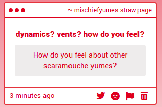 mischiefyumes's tweet photo. ♡¨⠀🎐admin

only posting this to get my boundaries out there... im not comfortable interacting with them but i wont block

#yumetwt #riakotwt https://t.co/C1846Ma2qV