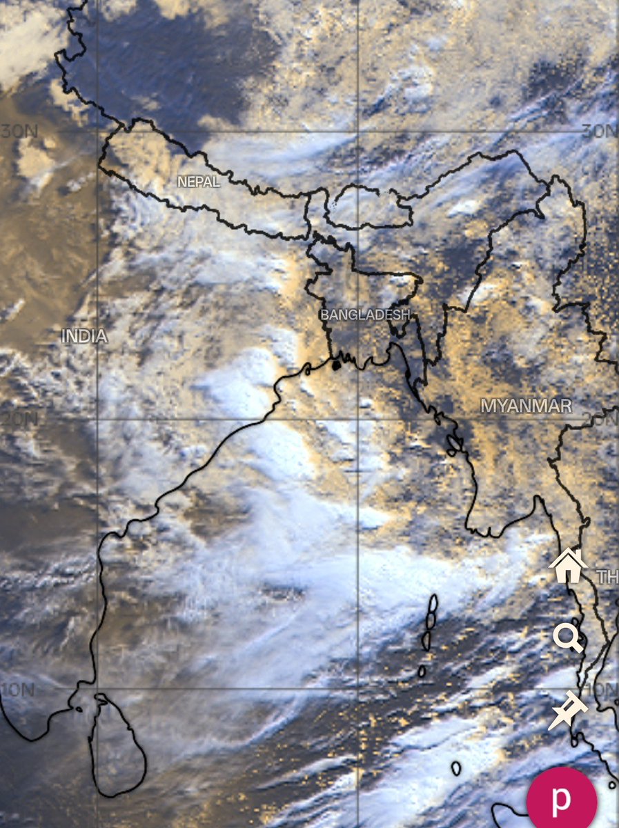 allindiaweather's tweet photo. Here we go. Finally, a Pacific circulation has managed to reach the Bay of Bengal and is inducing massive convection and cloud cover. 

This low-pressure system will gradually move towards Odisha and West Bengal over the next 2-3 days and allow rainfall to increase over East India. It is also likely to affect Central and North India in the coming weeks.