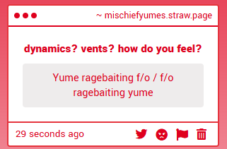 mischiefyumes's tweet photo. ♡¨⠀🎐admin

yume ragebaiting f/o / f/o ragebaiting yume!

#yumetwt #riakotwt https://t.co/HqAKIn8Ml7