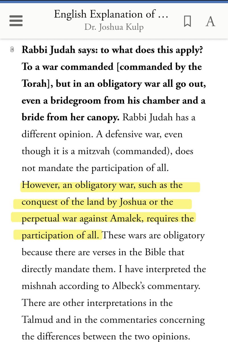 statutory4pe's tweet photo. @LucasGageX Sefaria says all jews are enemy combatants. All jews must kill amalek and fight for eretz israel.

Not just zionists. All jews.

None are exempt, not even on their wedding night. 

All jews are zionists. https://t.co/Sbcg5iXzTT
