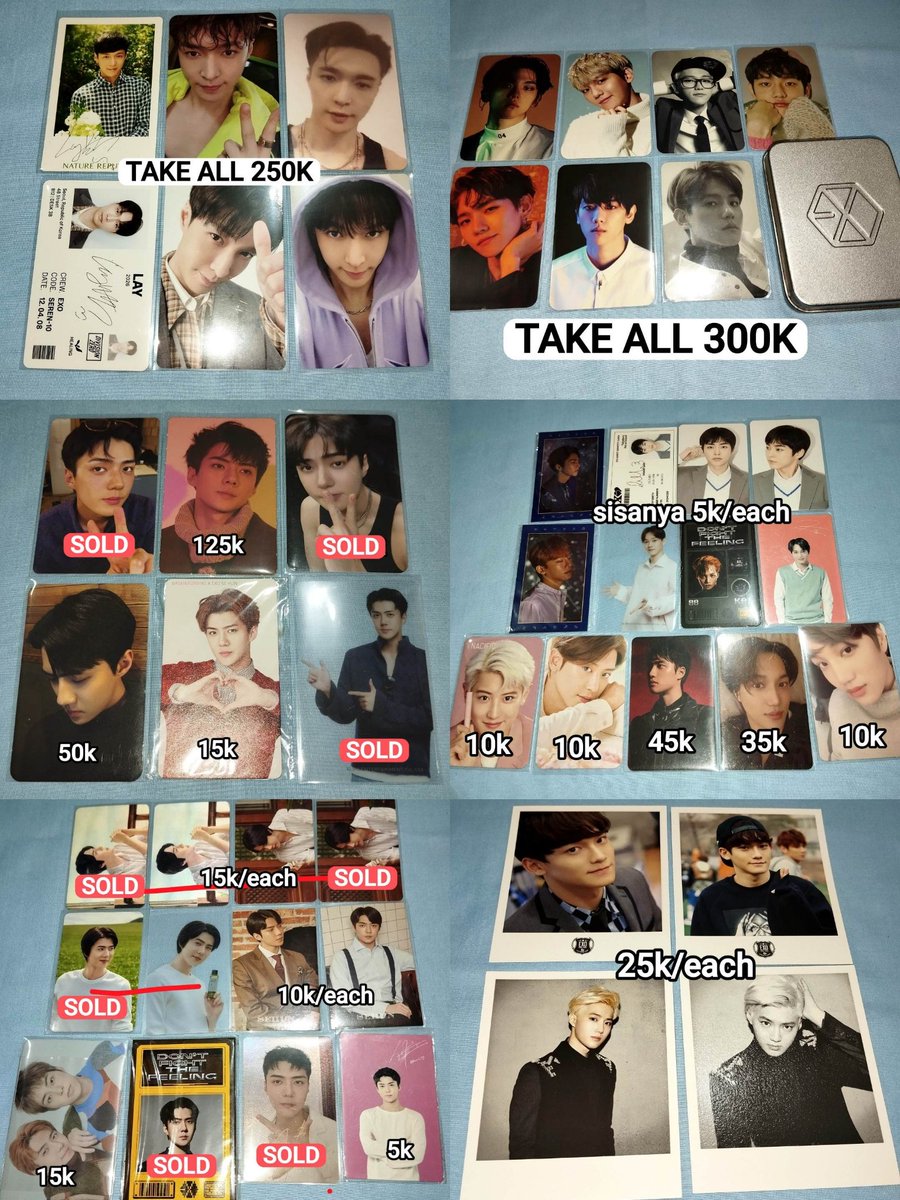 maul32282's tweet photo. Want to sell 
Pc exo all member 

Take all DISKON jadi 900k ajaaa🥰
Bekasi, must have Ina address
Shopee (admin 19%)/manually shipping 

Xiumin Chen Kai Chanyeol kyungsoo D.O. jongdae minseok jongin Lay Baekhyun Sehun Suho Yixing wts photocard wtb buy lfb poca https://t.co/Z9DTpFSWhB