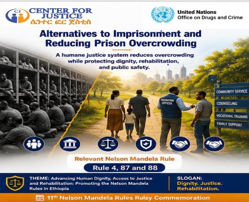 cj_ethiopia1's tweet photo. 📢📢Alternatives to Imprisonment

Reducing overcrowding starts with smarter justice.

Prison overcrowding puts pressure on prison management, rehabilitation services, and humane conditions. The impact is greatest on vulnerable groups who require additional care and protection. https://t.co/nnA9pcV9as