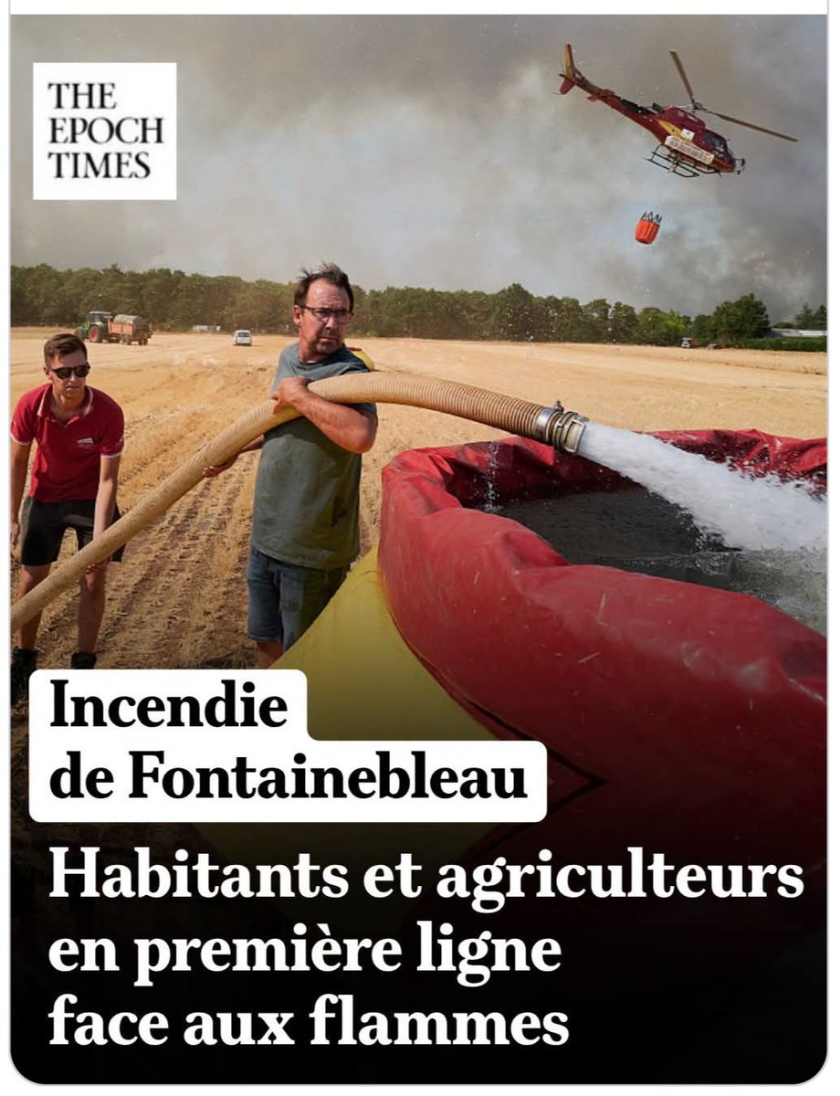 MiGrapperon's tweet photo. https://t.co/xCs1w2o8kD
Bravo et soutien aux agris qui sont aux côtés des #pompiers depuis le début des incendies dans la #Forêt de #Fontainebleau https://t.co/cuujXqKtwt