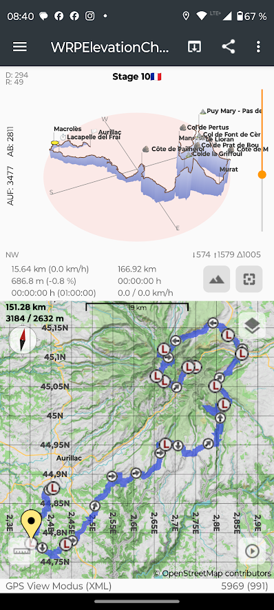 WRPSoft's tweet photo. Another tough stage today: hilly and, once again, sweltering hot. Here is the GPS track in TCX format; key waypoints are saved as lap markers—ideal for following the route on the go.
https://t.co/6BP1QvEvF3
#tdf2026 #Stage10 #GPSTrack https://t.co/PPy6LKzuZZ