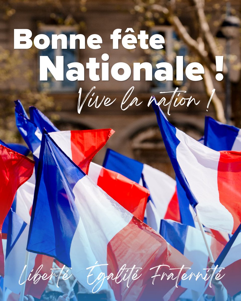 GilletJocelynRN's tweet photo. En ce 14 juillet, célébrons la République, la liberté et l'unité de notre Nation. Soyons fiers de celles et ceux qui servent la France et déterminés à construire un avenir plus juste pour tous. Bonne fête nationale ! 🇫🇷

#14juillet #Nantes #Circo4403 #SaintHerblain https://t.co/DXsMQBIIpW