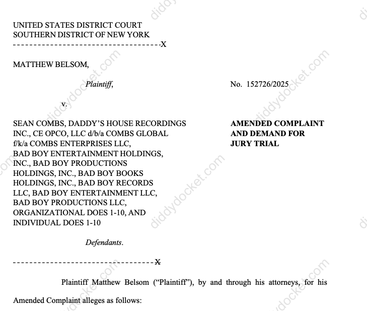 🧑‍⚖️ The Diddy Docket tweet media