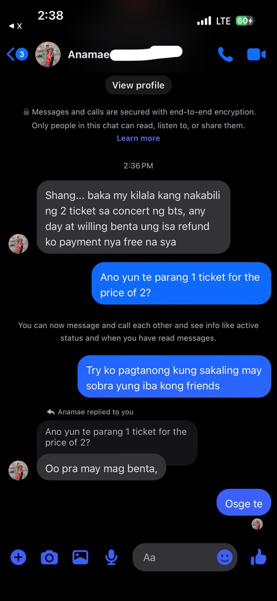 aeri_czennie06's tweet photo. Hello guys! Anyone who has 2 BTS in PH tix any day, willing to sell 1 ticket to my cousin, pls dm me. 

Willing to pay for 1 tix for the price of 2 (yours will be free) basta sabay kayo papasok &amp; legit seller.

Wtb lfs Arirang in bulacan Philippines 
Any tier but pref bleacher 1 https://t.co/Dj6AgtwqIE