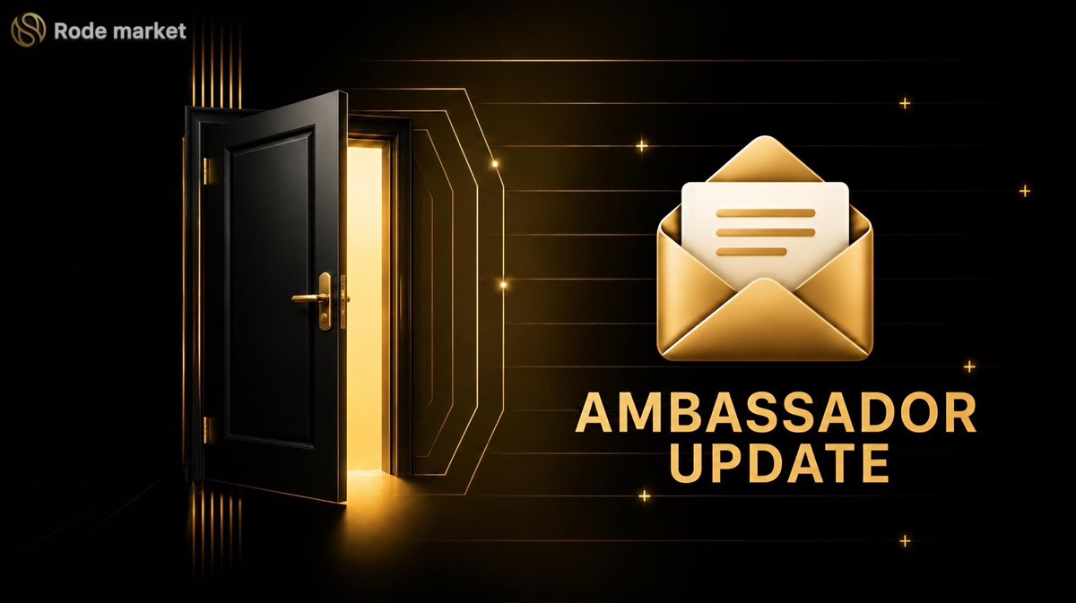 Rode_project's tweet photo. Gm RODEITS ! 👋

Thank you for applying to the Rode Market Ambassador Program.

We're pleased to let you know that all applications have now been reviewed. Messages will be sent out shortly to applicants who have been selected as Ambassador Aspirants.

If you are eligible, you'll receive a direct message with the next steps. We appreciate everyone's interest in joining Rode Market and thank you for your patience throughout the review process.

Stay tuned, and good luck!