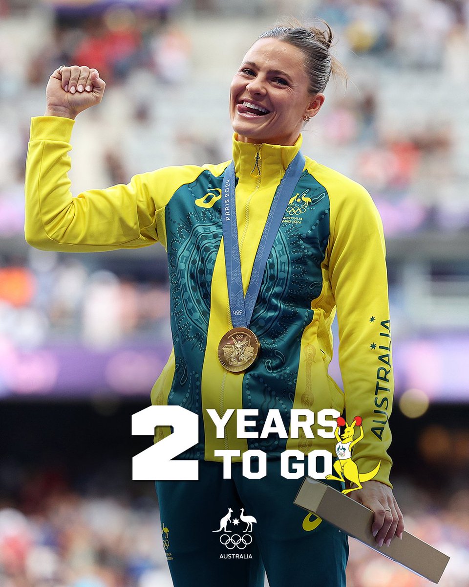AustralianAths's tweet photo. 2 YEARS TO GO π€©
The countdown is well and truly on, with today marking just 2 years to go until the LA28 Olympic Games.
So many unforgettable memories from Paris 2024, so what's in store when the world descends on Los Angeles in 2028? π
#AthleticsNation #RoadtoLA28 #TeamAUS #2yearstogo