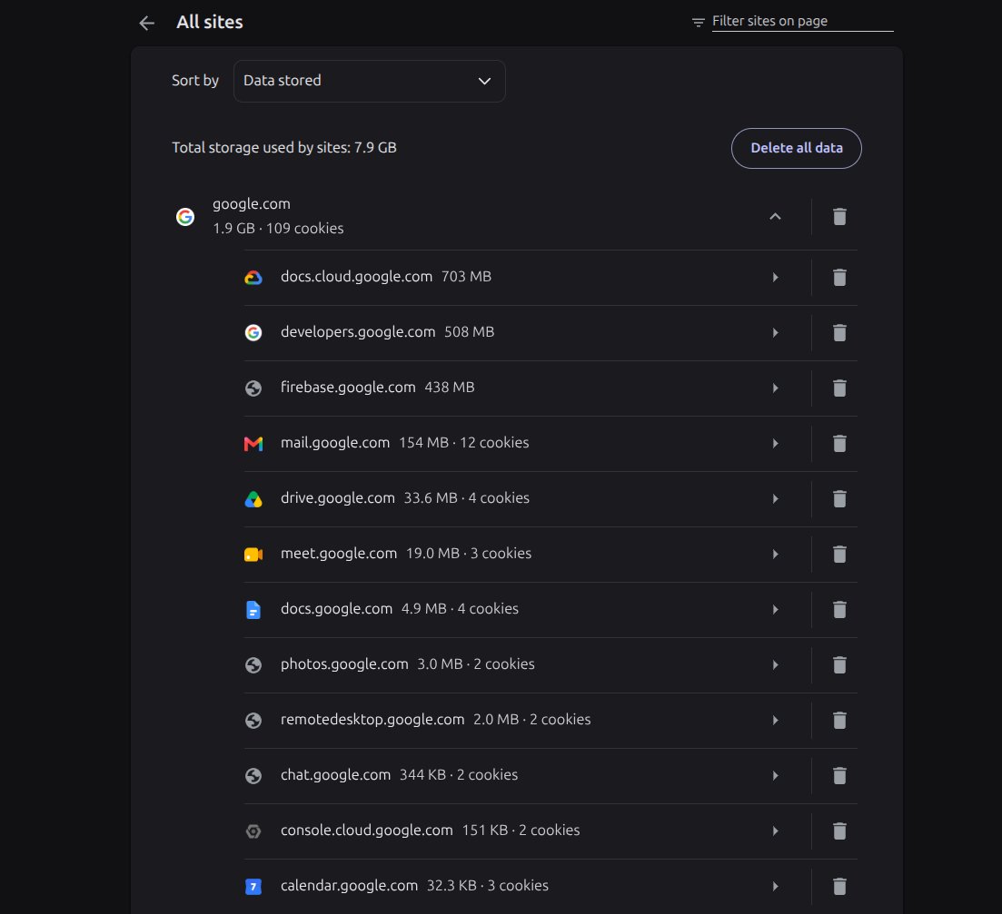 sse12458's tweet photo. Google what are you storing on my computer https://t.co/Phtogr7gAX