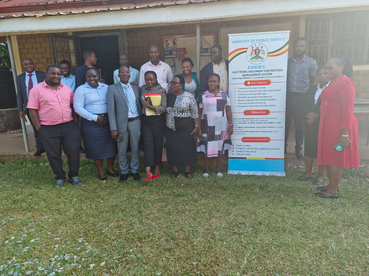fortportal_city's tweet photo. Fort Portal Tourism City has taken another major step in digital transformation with the successful onboarding of the Electronic Document and Records Management System (EDRMS). This Government of Uganda initiative is set to modernize how the City creates, manages, stores, and retrieves official documents. @mopsuganda  #FortPortalCity