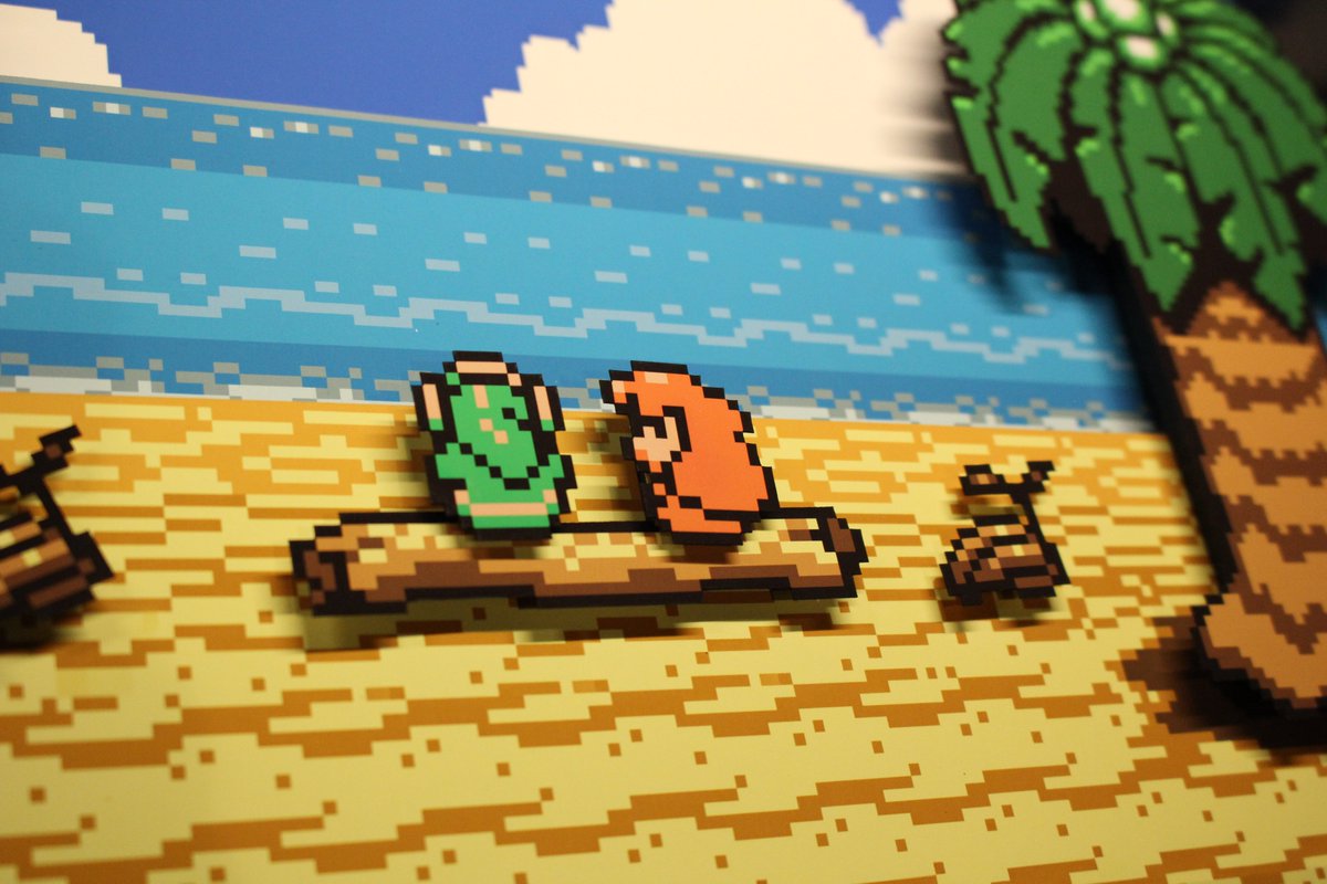 Gaijin_Mo's tweet photo. Le A3 sans led de Zelda Link's Awakening passe de 115€ à 70€.  Et il n'y en a qu'un seul exemplaire 😉
#Dioramax https://t.co/jwNpVe3cMu