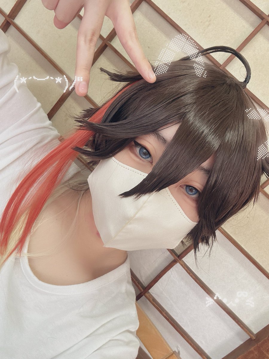 kannari17cos's tweet photo. 福アコ1週間切ったことに焦り
第2弾ウィッグ完成🌶✨️

あとはカラコンが間に合うか否か…… https://t.co/bqa9j6rekg