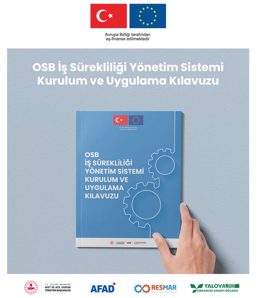 yalovamakineosb's tweet photo. ⚙️ Üretimin sürekliliği için önemli hazırlık...
Yalova Makine İhtisas OSB olarak, üretimde sürekliliği güvence altına alacak İş Sürekliliği Planı çalışmalarımızı kararlılıkla sürdürüyoruz.
Kurumsal dayanıklılığı güçlendirerek, afet ve kriz durumları da dâhil olmak üzere her koşulda üretimi destekleyen güvenli ve sürdürülebilir bir sanayi altyapısı oluşturuyoruz.
📰 Haberimizin detaylarını https://t.co/RLmtHteXVL adresinde okuyabilirsiniz.