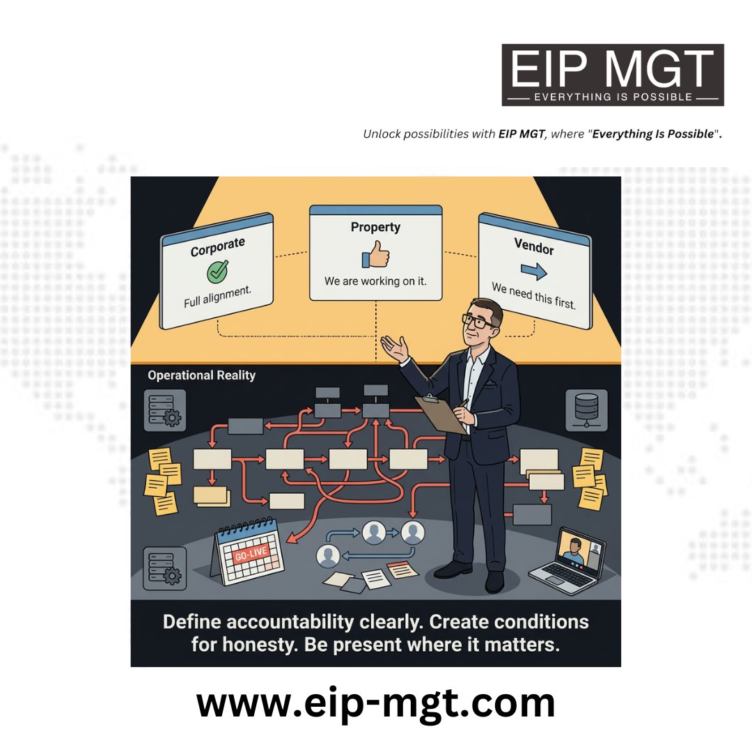 eipmgt's tweet photo. Accountability gaps and truth gaps travel together. Create conditions for honesty across all parties — and be on-site where it matters most. #EIPMGT #everythingispossible https://t.co/IlYZtE3sUJ