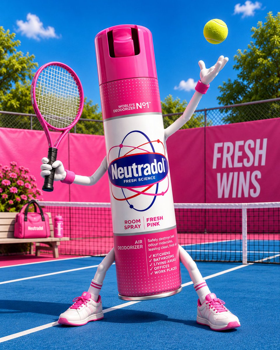 NeutradolFresh's tweet photo. 🎾 Serving up freshness this Wimbledon season…

From first serve to final set, make sure your home is match-ready with Neutradol Room Spray🌿

A quick spray = a fresh-smelling space ready for every ace, rally and celebration.

#WimbledonVibes #HomeFreshness #Neutradol https://t.co/ssAOkWinvH