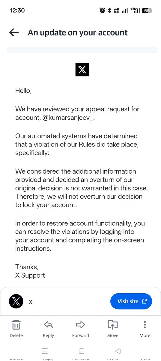 sanjeev_kumar_r's tweet photo. My Premium account @kumarsanjeev_ has been stuck in ghost suspension.
I’ve received multiple contradictory automated responses, some say “no violation” and “restored to full functionality,” others say a violation occurred. 
@Support @Safety @premium @nikitabier https://t.co/mR6PNAK7fD