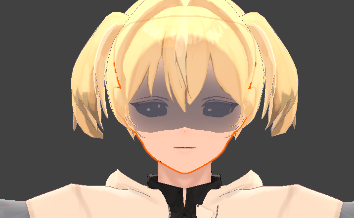 Len_satsuki's tweet photo. 青ざめ表情のなぜか裏が透けちゃう問題解決したー(´;ω;｀)
表情切り替え時鑑賞する問題も解決ー！
#Loto3D #b3d #VRCアバター制作中 #3DCG https://t.co/fe5xr2Layw