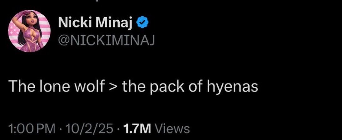 tppbarbiee's tweet photo. remember when nicki tweeted.. https://t.co/2IUb2fN0G3