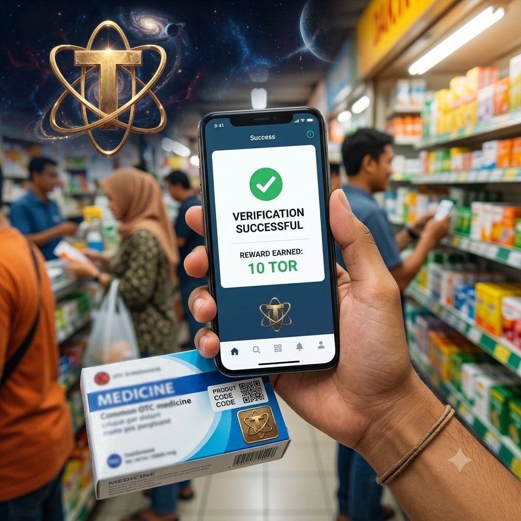raselbdali's tweet photo. Torium Network's Jakarta OTC Pharma Pilot is now a reality!

Veridian Systems has committed $1M for Phase 1, bringing Scan &amp; Earn product verification to a real-world market.

This is more than mining, it's blockchain utility in action.

#Torium https://t.co/jXl6sQAqMi