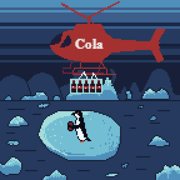 quanarri's tweet photo. Holidays are coming,
Holidays are coming...
#pixelart #CocaCola #pinguin https://t.co/RM0LEQfUvx