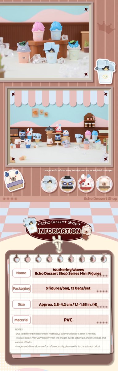 Heydolls_global's tweet photo. The "Wuthering Waves Echo Dessert Shop Series Mini Figures" are coming soon.
The tiny wanderers of Solaris have transformed into irresistible desserts, waiting just for you. Discover your favorite today!
Launch: July 24, 10:00
#Heydolls #Suplay #WutheringWaves #DeskDecor https://t.co/GJyC9fFA7I