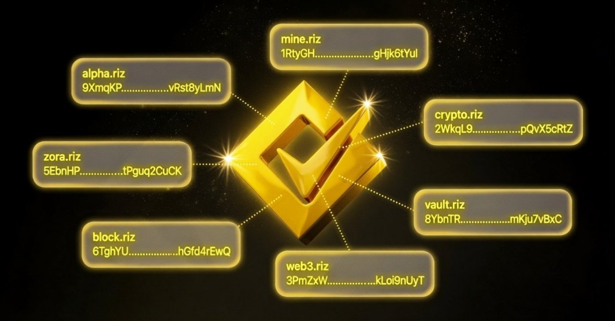awarizon's tweet photo. Task of the Day🎁💯

Sending crypto shouldn't require copying and pasting long wallet addresses.

With a .riz Identity, sending $RIZ is as simple as sending to a name.

Built directly into the native Awarizon protocol, .riz is more than a wallet alias.

Think of it as ENS—but built for the next generation of Web3.

A .riz Identity is designed to become a universal identity layer, allowing users to:
• Send and receive assets using a human-readable name.
• Receive applications and opportunities across multiple blockchains.
• Participate in ecosystem campaigns.
• Earn rewards from on-chain activities.
• Build a portable identity that extends beyond Awarizon to ecosystems like Ethereum, Solana, and more.

This isn't just about easier payments—it's about creating a unified on-chain identity for the decentralized internet.

Have you claimed your .riz Identity yet?

Drop your .riz name in the comments below.

🎁 Today we're sending 100 $RIZ to every valid .riz holder who comments.

No wallet addresses. Just your .riz name.

#Awarizon #RIZ #Web3 #Blockchain #Identity #Crypto #ENS