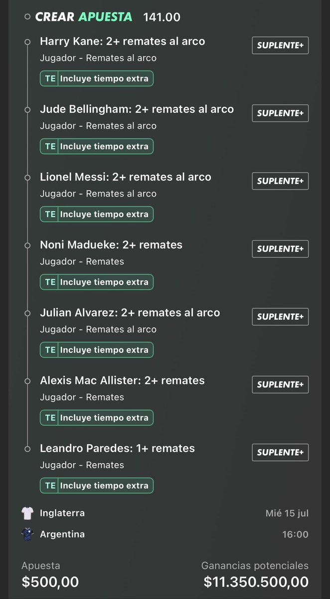 LauchaLudo's tweet photo. 🎯Cuota 23.000 para los dos partidos de semis 
👀👀 https://t.co/17E1sT4V0q