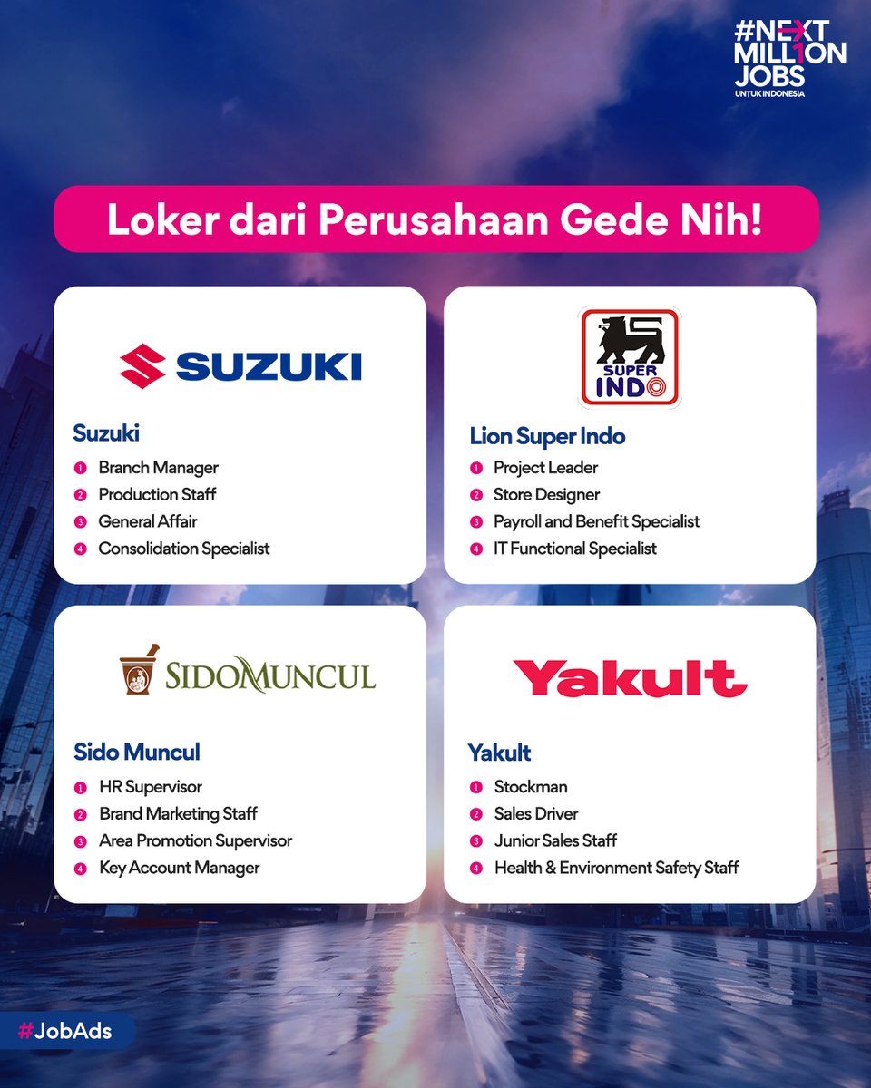 Jobstreet Indonesia tweet media