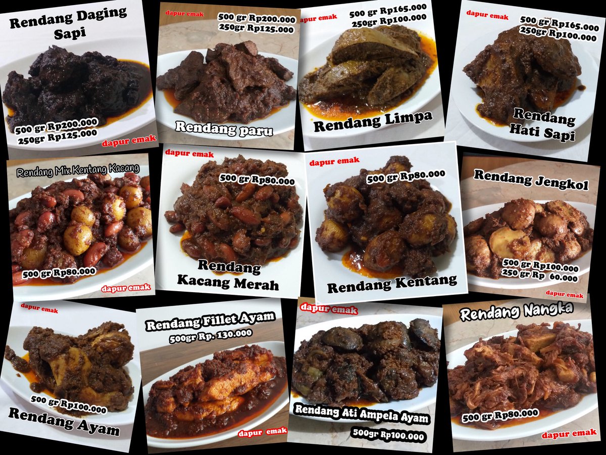 suneo138's tweet photo. Rendang dapur emak
Order DM
Details DM juga
Yg mau GA Rendang DM juga https://t.co/HY5BkhzZLs