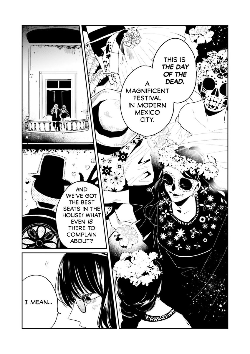 irucult's tweet photo. I love this FGO manga and how focused on Tezcatlipoca and Tenochtitlan it is! Especially when discussing the syncretism in Día de los Muertos, how even though customs changed, Tezcatlipoca's authority is still right there in Mexican traditions!

​It's so culturally rich 🥺 https://t.co/0xZ4PcGDtu