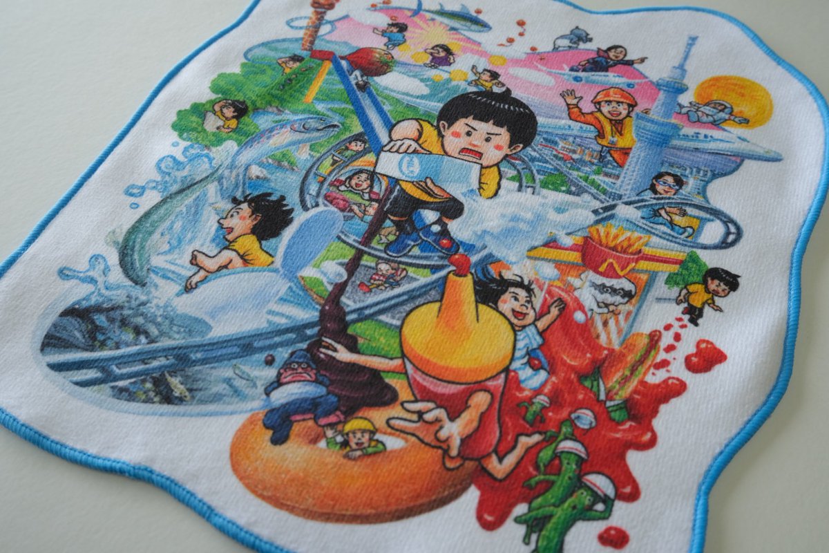 オリジナルグッズ紹介】 展覧会のメインビジュアルの形に切り抜いた