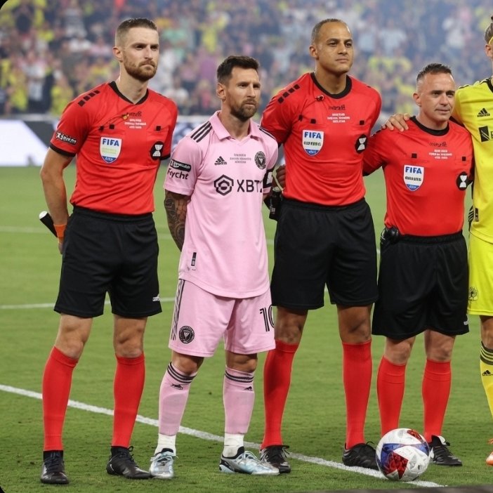 TouchmineX's tweet photo. 🚨🚨 𝗕𝗥𝗘𝗔𝗞𝗜𝗡𝗚:

The semi-final between England and Argentina will be officiated by MLS referee Ismael Elfath.

Since Messi joined Inter Miami, they have a 100% win record under him and also won the Leagues Cup final. 😳

England have been robbed even before the game has started. 🇦🇷🤑
