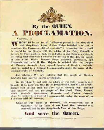 acmnorepublic's tweet photo. On 9 July 1900, Queen Victoria gave Royal Assent to the Commonwealth of Australia Constitution Act, turning Australiaโs Constitution into law. Australia federated peacefully, democratically, and under the Crown.
https://t.co/DG3zMX57rl
#ConstitutionDay https://t.co/6Iwqgs72NN