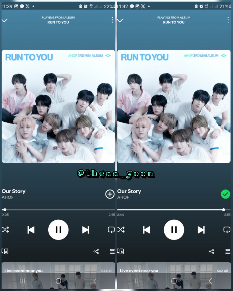 theaa_yoon's tweet photo. @kycartz_ SPOTIFY STREAM

STREAM RUN TO YOU
#AHOF #아홉
#RUN_TO_YOU https://t.co/EM8F209UDO