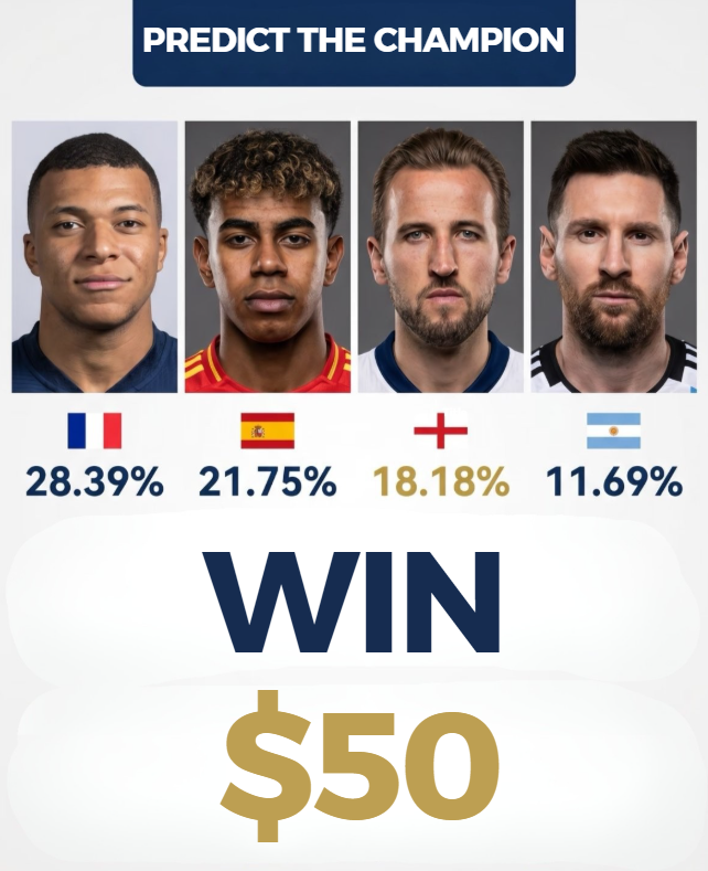 AdsPowerBrowser's tweet photo. ⚽ Win $50!
Who's your pick to win the World Cup? 🏆
-Comment your pick (or a meme/pic)
-Repost this post
-Follow @AdsPowerBrowser  

One lucky person who correctly predicts the champion will win a $50 gift card. 
Winner chooses one of:
· Amazon
· ChatGPT Plus
· Steam Wallet
· Spotify
· Netflix

⏰ Entries close before the World Cup Final kicks off on July 19.

Drop your prediction below and let's see who gets it right! 👇🔥
#WorldCup #FIFAWorldCup #Football #Giveaway #Soccer