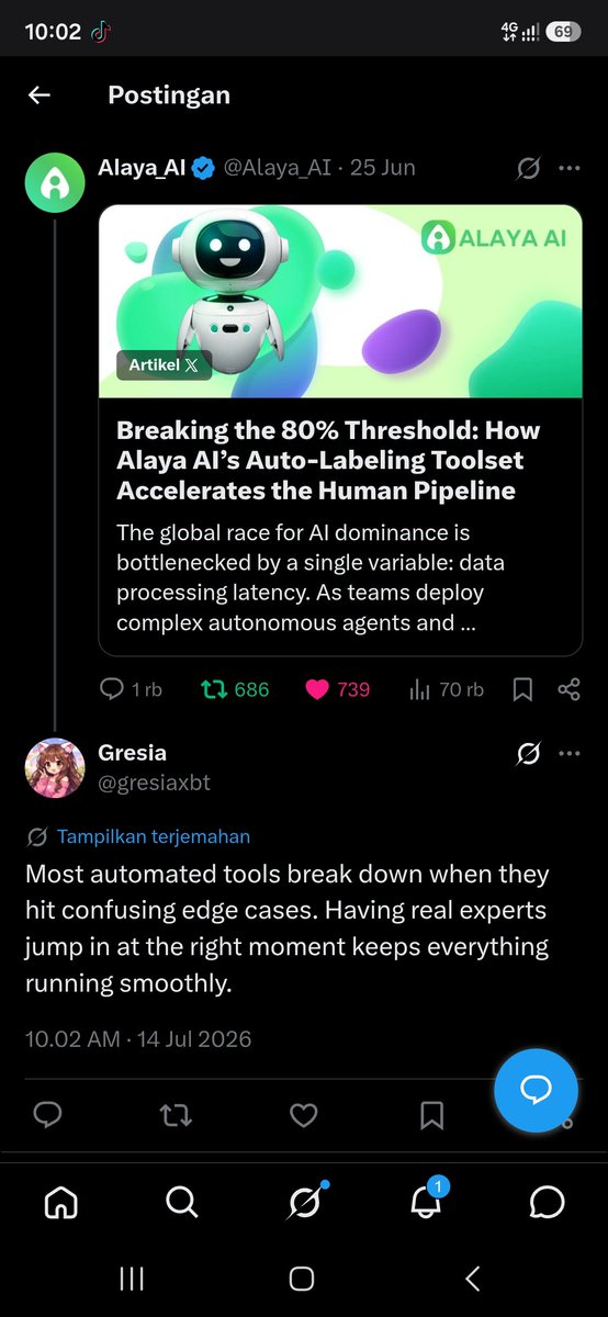 gresiaxbt's tweet photo. @Alaya_AI Alaya AI keeps making the community more exciting. Love to see it! 🚀 https://t.co/V9MDKJKziX