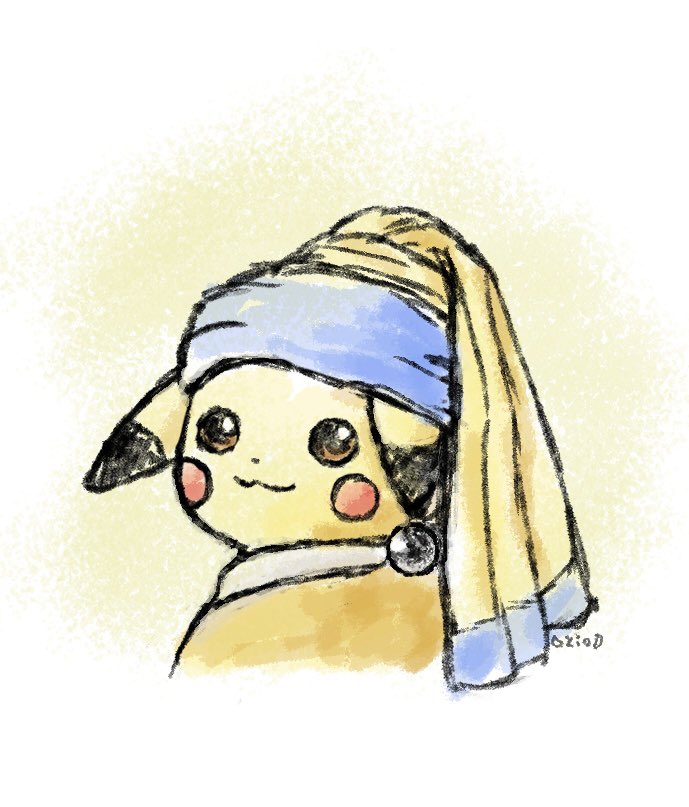 bsaa_com's tweet photo. 真珠の耳飾りのピカチュウ https://t.co/nvqlllb0PI