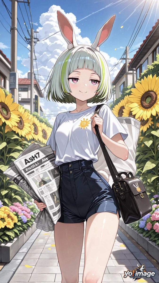 新ぶう #うはおけプロンプト 暑い日の新聞配達って大変な仕事だと思う