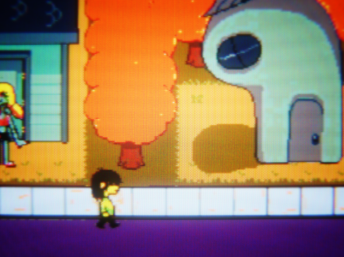 FoursideKM's tweet photo. deltarune on CRT is such a VIBE https://t.co/FJFz2hT2NT