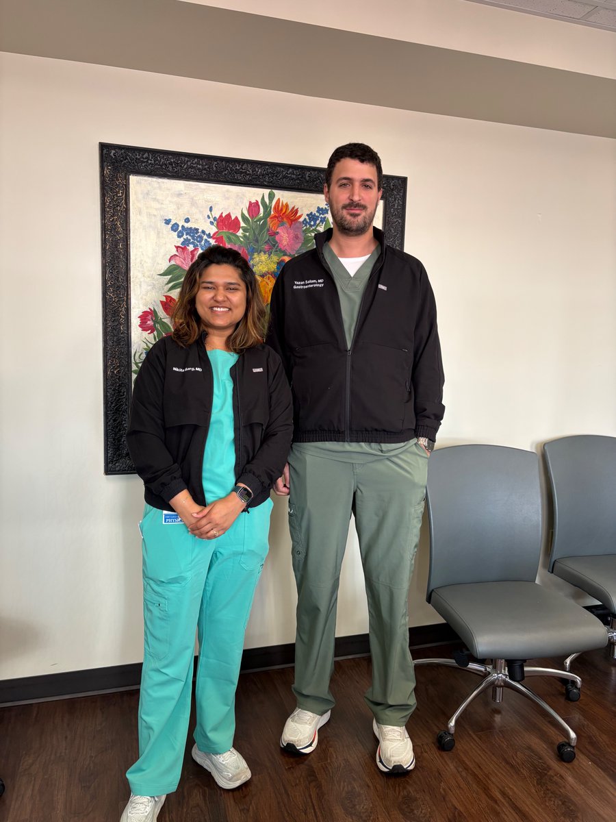 UMKCGI's tweet photo. Welcome to our newest GI fellows- Yazan Sallam &amp; Nikita Garg. We're excited to have these talented physicians join our team and begin the next chapter of their training. Here's to three years of learning, mentorship, innovation, and outstanding patient care. 
#UMKCGI https://t.co/AwJgonG35O
