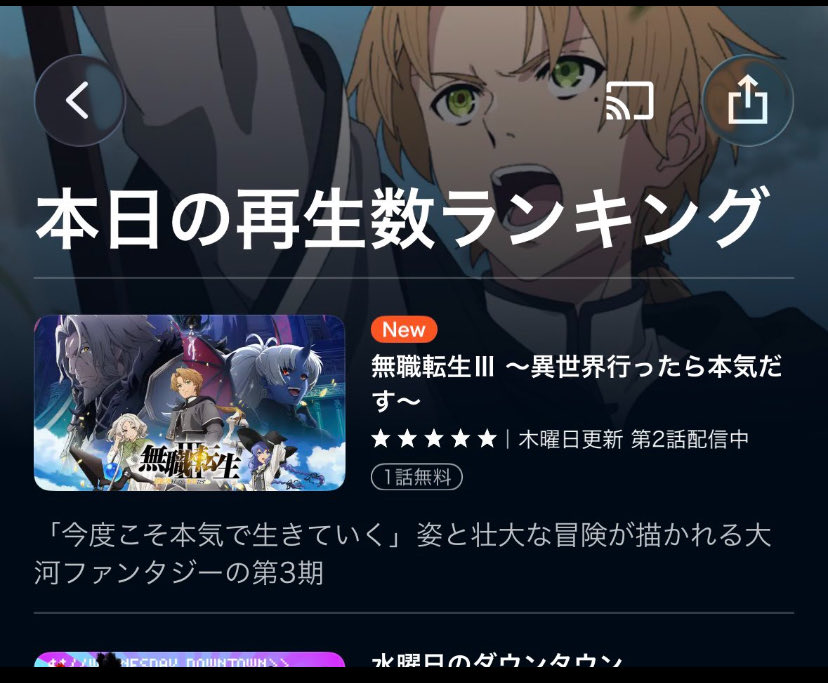 Sukasuk43's tweet photo. Untuk yg ngehate, ketahuilah Mushoku Tensei itu ep 1 dan 2 nya nomor 1 atau peringkat atas di berbagai platform

#1 di Abema dan Nico Nico
#1 di Netflix Jepang
#1 di U-Next

Jadi silakan hate &amp; menjangkau lebih banyak orang agar tau anime ini, biar studionya lebih banyak cuan https://t.co/oGt3f9dd2R