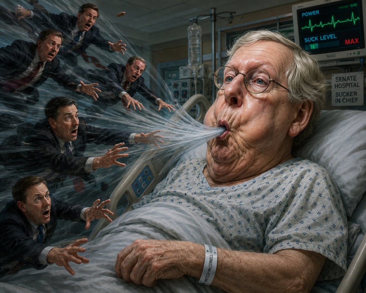 Hooks1003's tweet photo. Who thinks it's possible that Mitch McConnell absorbed Lindsay Graham and Sam Niell? Are there going to be more??? https://t.co/ROdNYopfZw