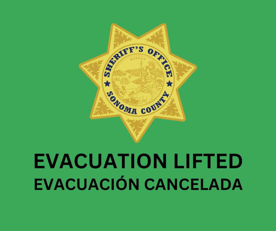 SonomaCo_DEM's tweet photo. #LedsonFire Update 8:14 p.m. Evacuation Lifted
Actualización a las 8:14 p. m. Evacuación Cancelada https://t.co/u8vRniXQHa