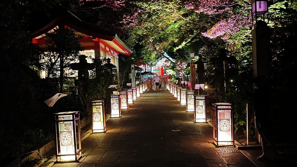 event_checker's tweet photo. 「江の島灯籠2026」開催

1,000基の灯籠が夏の夜をやさしく照らし、
風鈴の涼やかな音色が響く癒やしの空間🎐

光と音が織りなす幻想演出「光の絵巻」も楽しめます

📅 8/1(土)-9/23(水祝)
📍 神奈川県・江の島

→ https://t.co/BCrpysVGo9 https://t.co/bEVpU5cZx3