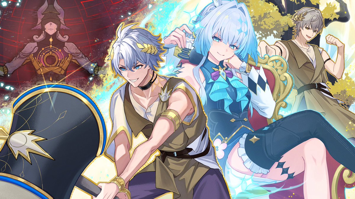 StarRailVerse1's tweet photo. Story art from HoYoLAB 2.0 Phainon Character Channel Event

Flame-Chase: Echoes of the Chrysos Heirs Interactions, surprises, twists, multiple ends 🎁 Experience your adventure in Phainon Character Channel!

📅 2026.07.02 – 2026.08.09
Event: @HoYoLAB_Minsan
Art: @xxchicoxxf 

#HonkaiStarRail