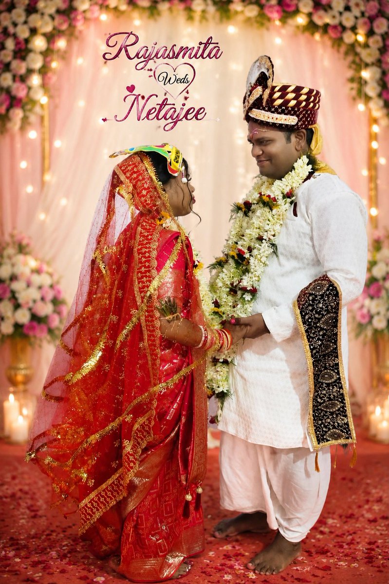 Netajeesahoo's tweet photo. 💝Rajasmita Weds Netajee💖

"Two hearts, one promise and one beautiful journey begins."💍❤️ 

🗓️ 6th July 2026

#JustMarried #WeddingMoments #ForeverTogether #HappilyEverAfter #Soulmates https://t.co/u9IiiBer0U