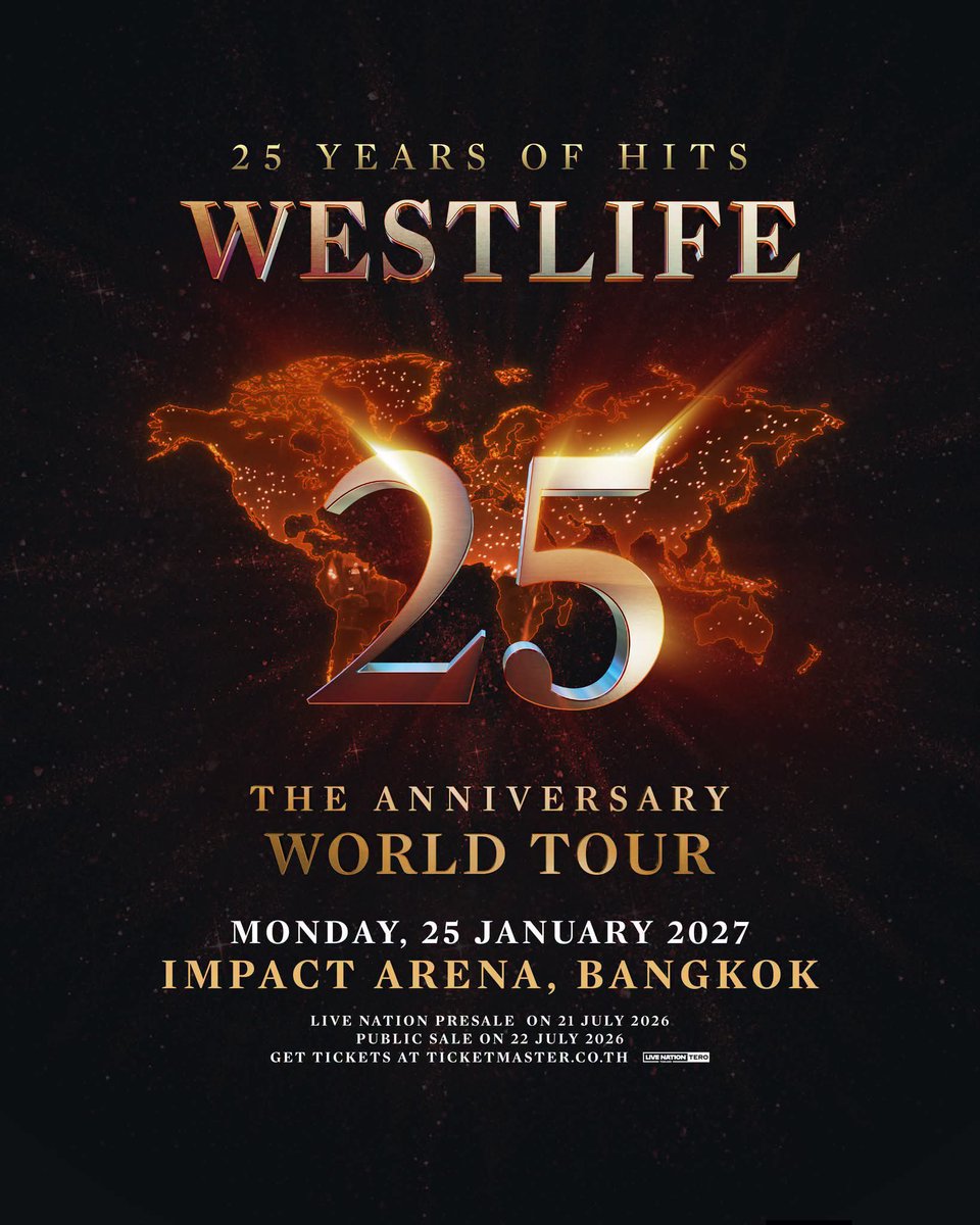 toonticket's tweet photo. รับกดบัตรนะคะ WESTLIFE 25: THE ANNIVERSARY WORLD TOUR #Westlife #กดบัตรคอน #รับกดบัตร https://t.co/bl16g7AUUn