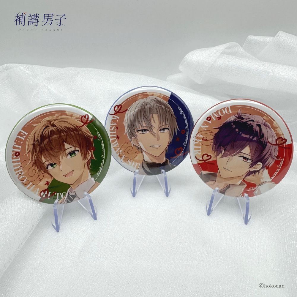 リワードサンプル紹介⑧】 アプリ化応援描きおろしイラスト 缶バッジ